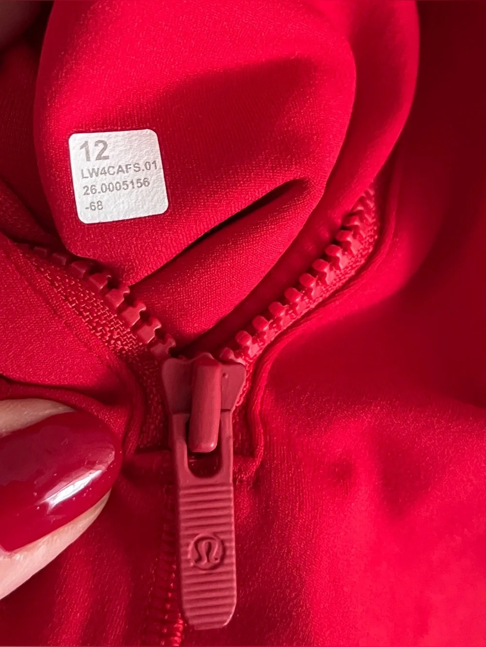 LN!🍒LULULEMON sz 12 DEFINE Jacket OXFORD RED Dark True *NULU ~ VVHTF COLOR/SIZE!